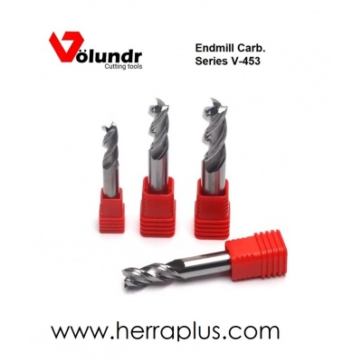 Endmill Carb. V-453    3/8 x 3/8 x 1 x 2-  3F    Square end 
