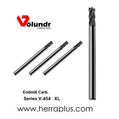 Endmill Carb. V-454M    6 X 150  4F   TiAlN    Square end 