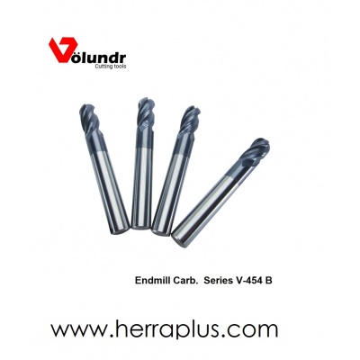 Endmill Carb. V-454B     3/8 x 3/8 x 1 x 2-  4FB TiAlN    Ball end 