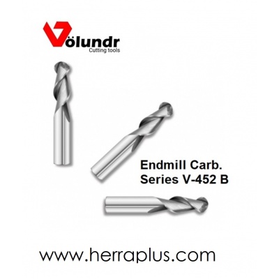 Endmill Carb. V-452B    3/8 x 3/8 x 1 x 2-  2FB    Ball end 