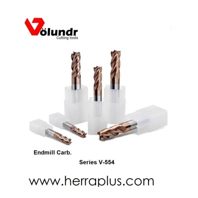 Endmill Carb. V-554M    8 x 75 4F   TiSIN    Square end 