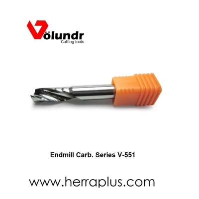 Endmill Carb. V-551  6x 50  Single Flute polished   Square end 